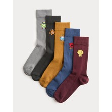 Marks & Spencer 5’li Pamuk Karışımlı Mr Men Çorap Seti