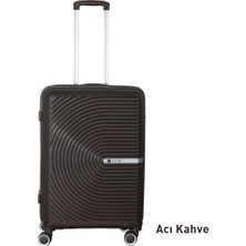 Mçs Orta Boy Kırılmaz Silikon Seyahat Valizi Bavulu V374