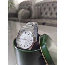 Captiva Gümüş Çelik Kordon Erkek Kol Saati Tarih Göstergeli Beyaz Kadran