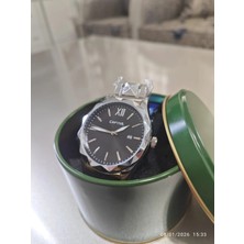 Captiva Erkek Kol Saati Metal Kordon Siyah Kadran – Suya Dayanıklı, Tarih Göstergeli