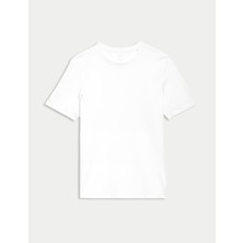 Marks & Spencer Saf Pamuklu Kısa Kollu T-Shirt