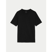 Marks & Spencer Saf Pamuklu Kısa Kollu T-Shirt