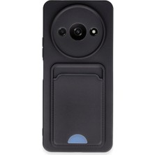 SHC4200 Redmi A3 4g Kılıf Kelvin Kartvizitli Silikon - Siyah