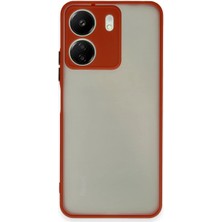 SHC4200 Redmi 13C Kılıf Montreal Silikon Kapak - Kırmızı