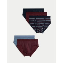 Marks & Spencer 5’li Pamuk-Karışımlı Karışık Desenli Erkek Külot Seti