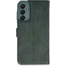 SHC4200 Galaxy M15 Kılıf S Kapaklı Kılıf - Yeşil