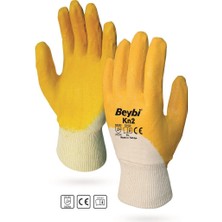 SHC4200 Beybi Kn2 No:9 Sarı Nitril Pamuk Eldiven