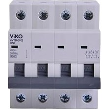 4VTB-4B50 Otomatik Sigorta 4,5ka B Tipi 4 Kutup 50A