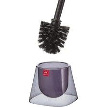 Neon Tuvalet Fırçası Gövde Şeffaf Siyah Sap Opak Siyah M-E19-25-06