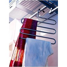 5 Katlı Metal Pantolon Eşarp Askısı