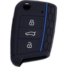 Ufak Tefek Şeyler Volkswagen Seat Skoda Polo Tiguan Golf 7 Silikon Anahtar Kılıfı