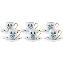 Hepta Collection Iznik 6 Kişilik Kahve Fincanı