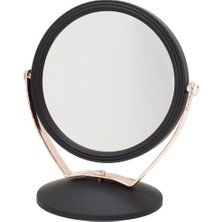 Hepta Collection Efe Mark Süet Pvc Serisi 3x Büyüteçli Çift Taraflı Ayarlanabilir Eğimli Masa Üstü Makyaj Aynası 18X1