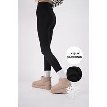 Pera Fitol Kadın Siyah Içi Peluşlu Kışlık Termal Tayt