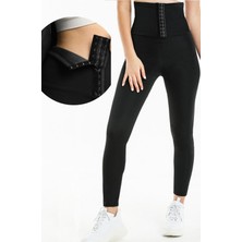 Pera Fitol Sauna-Tayt Model Yüksek Bel Agraflı Kadın Korse Slim Fit Esnek Kumaş ile Gün Boyu Rahatlık