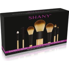 Hepta Collection Shany Bambu Makyaj Fırça Seti - Premium Sentetik Saç ve Pamuk Kılıfı ile Vegan Fırçalar - 7 Adet