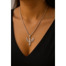 MiraveLux 925 Ayar Gümüş Anka Kuşu Kolye – Zarif ve Şık Tasarım