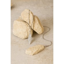 MiraveLux 925 Ayar Gümüş Kolye - Tüy Kolye – Zarif ve Anlamlı Tasarım