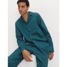Marks & Spencer Pamuklu Desenli Pijama Takımı