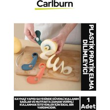 Carlburn Özel Üretim Dayanıklı Plastik Sağlam Keskin Kesici Sağlam Ergonomik Kaymaz Pratik Elma Dilimleyici