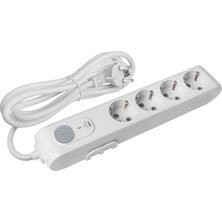 Hepta Collection Multi Let Şok Korumalı 4'lü Topraklı Çarpma Karşıtı 1,5 mt 1050J