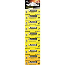 Hepta Collection Toshıba High Power Serisi Alkalin Aaa Ince Kalem Pil 10'lu