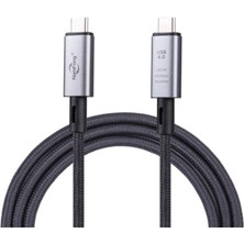 Hepta Collection Polham 1mt USB 4.0 240W Thunderbolt Type-C To Type-C Şarj, Data ve 8k 60Hz Görüntü Aktarım Kablosu