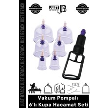 #hacamatseti Vakum Pompalı Selülit Çatlak Giderici Masaj Aleti Alternatif Tıp 6'lı Kupa Hacamat Seti