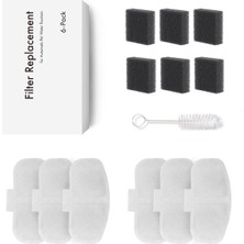 Hepta Collection Haustier WF009L Otomatik Kedi Su Sebili Uyumlu Su Sebili Filtre Seti (6 Adet)