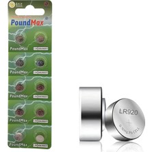 Hepta Collection Poundmax 10 Adet Ag6 (370,371,LR921,LR69,SR920W) 1.5V Alkalin Düğme Pil