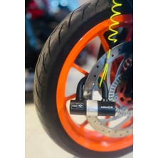 Geseus Armor 781 Mv Motosiklet Disk Kilidi U- Bar Kelepçeli Çelik Kilit 12X11 cm Boy 16MM Çap