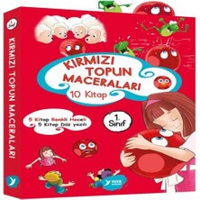 SHC4200 Kırmızı Topun Maceraları 1. Sınıf Renkli Heceli Düz Yazı 10