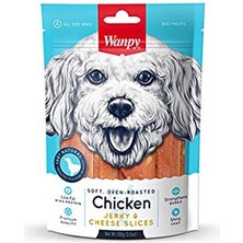 Hepta Collection Wanpy Yumuşak Tavuk & Peynir Dilimleri Köpek Ödülü, 100 Gram