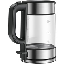 Hepta Collection Electric Glass Kettle Black