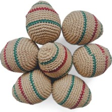 Hepta Collection Çıngıraklı Örgü Yumurta Kedi Oyuncağı