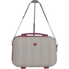 Hepta Collection Mçs Abs Makyaj Çantası V305-MC (Kemik Koyu Pudra)