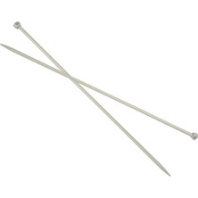 Hepta Collection - Beyaz Düz Örgü Şişi 3,5 Numara