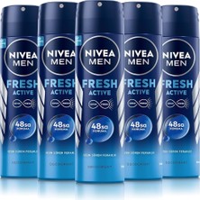Hepta Collection Men Erkek Sprey Deodorant Fresh Active 150 MLX5ADET,48 Saat Deodorant Koruması