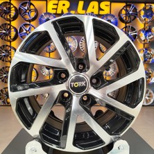 Tork Jant 4 Adet T-6114 6*15 5*112 ET42 57,1 Black Mack Jant (Takım)