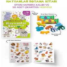 SHC4200 Hayvanlar Boyama Kitabı - Oyun Hamurlu - 3 Yaş +