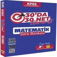 SHC4200 Tasarı Yayınları Kpss Matematik 30 Da 30 Net Soru Bankası