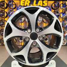 Km Jant 4 Adet F115 6,5*15 5*108 ET50 63,4 Black Mack Jant (Takım)