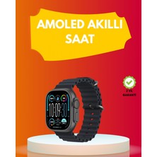 MiraLive Amoled Ekran 49MM Ultra Tasarım 3 Kordonlu Akıllı Saat