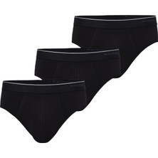Blackspade Erkek Slip 3'lü Paket Tender Cotton 9672 - Siyah