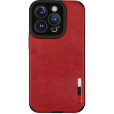Pazarcan Iphone 14 Kılıf Loop Deri Silikon - Kırmızı