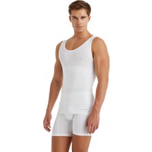 Blackspade Erkek Korse Atlet 9209 - Beyaz