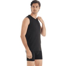 Blackspade Erkek Kolsuz Atlet Tender Cotton 9234 - Siyah