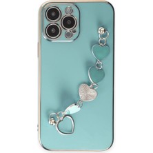 Pazarcan Iphone 14 Kılıf Esila Silikon - Su Yeşili