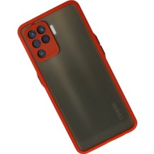 Pazarcan Reno 5 Lite Kılıf Montreal Silikon Kapak - Kırmızı