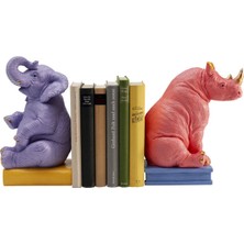 Kare Design Dekoratif Obje Bookend Zoo Party (2 Set)